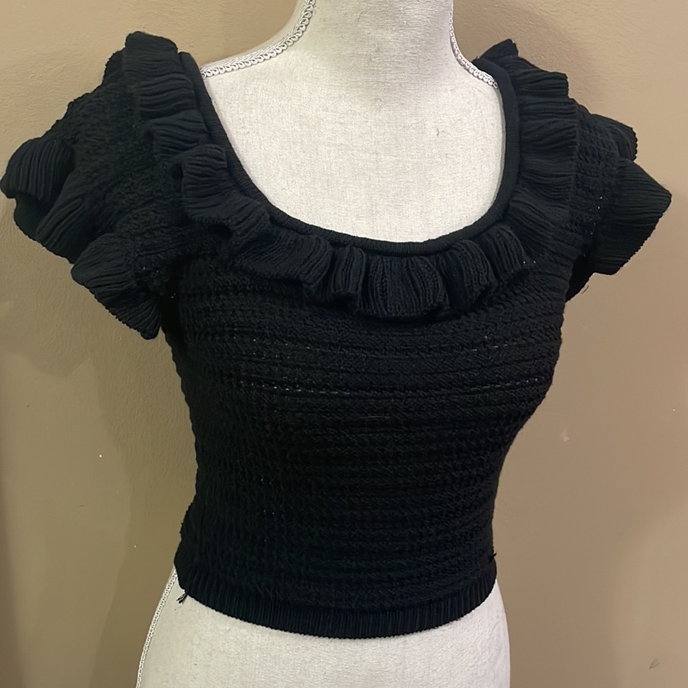 H&M NWT Knot Ruffle Top - Picture 5 of 12